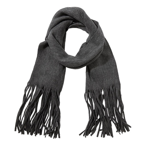 Lucky Brand Solid Brushed Scarf ~ Dark Grey - Picture 1 of 5